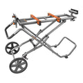 Foldable Mobile Miter Saw Stand with Mounting Braces