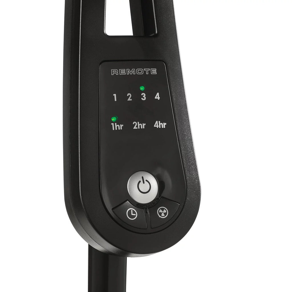 Lasko 20" Oscillating Pedestal Fan, 4 Speed Remote Control, 57" Tall (Black)