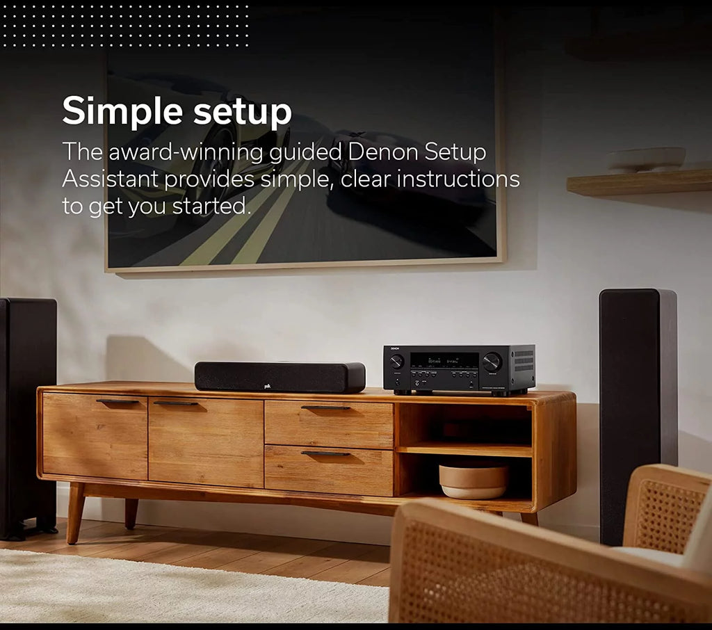 Restored Denon AVRS970H 7.2 Channel 8K AV Home Theater Receiver with Dolby Atmos Wi-Fi (Refurbished)