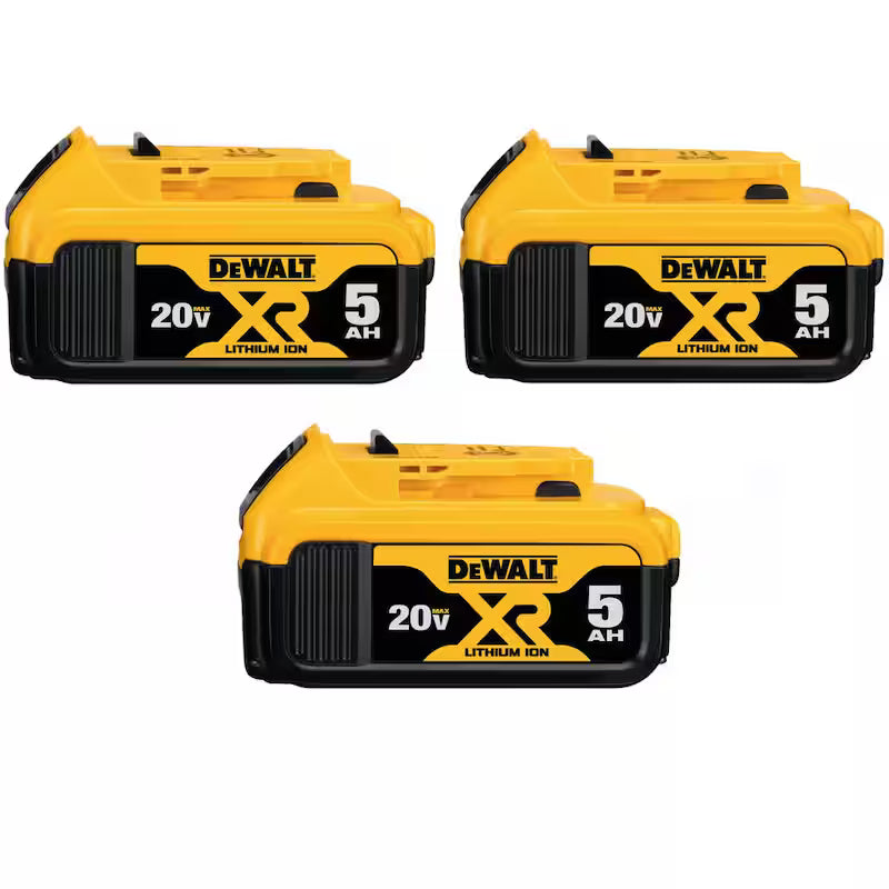 20V MAX XR Premium Lithium-Ion 5.0Ah Battery (3 Pack)