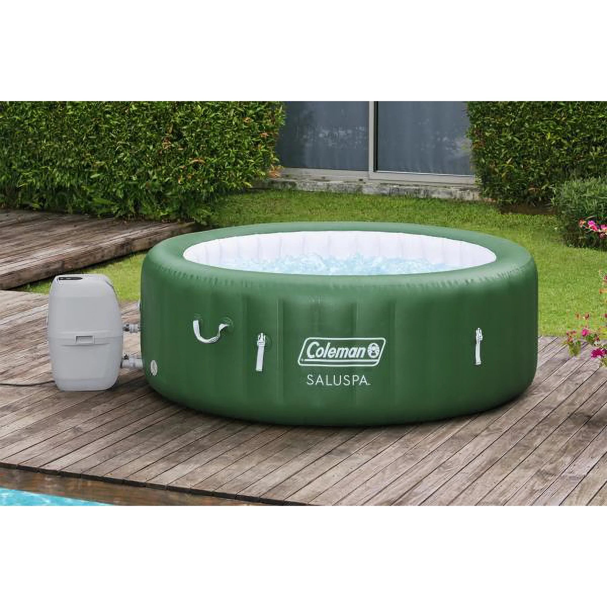 Coleman SaluSpa 6 Person Inflatable Spa + Water Softening Kit