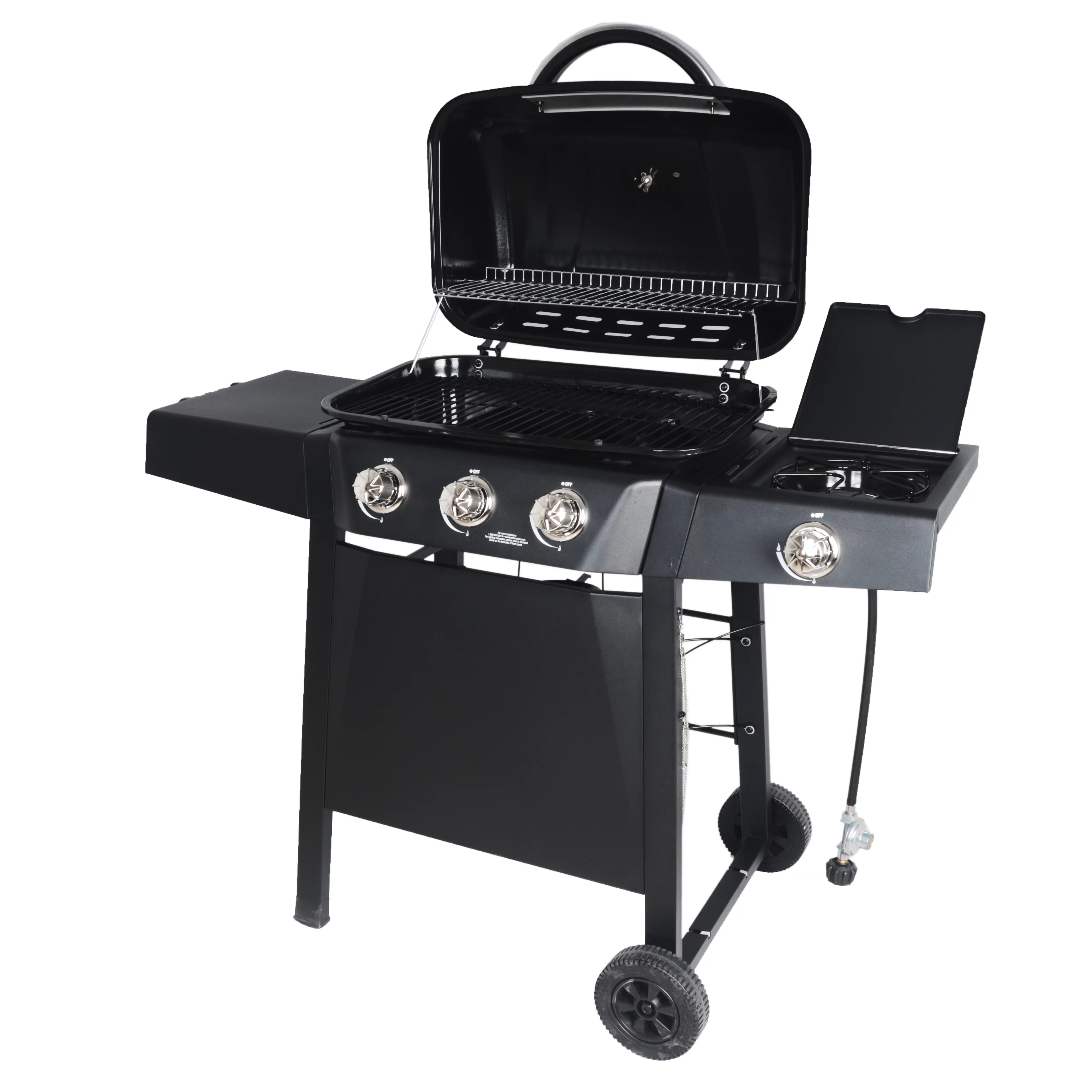 RevoAce 4 Burner Propane Gas Grill Including a Side Burner, Red Sedona, GBC1729WRS