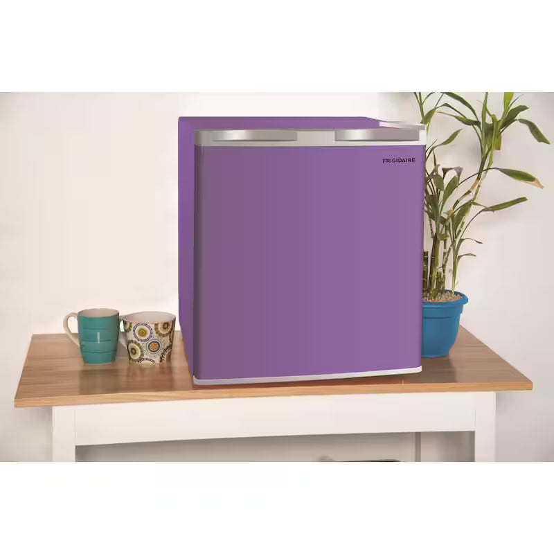 1.6 cu. ft. Mini Fridge in Purple with Freezer