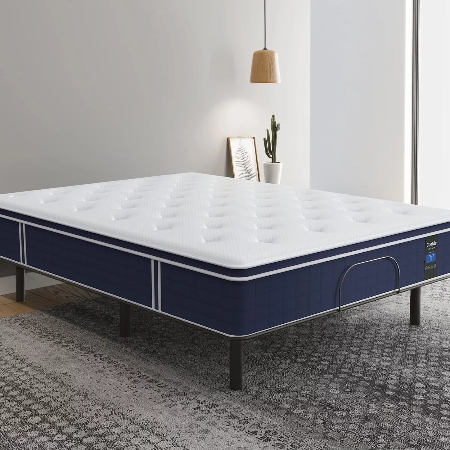 Twin XL Mattress, Coolvie 10 inch Hybrid Mattress in a Box, Medium Firm, Multiple sizes
