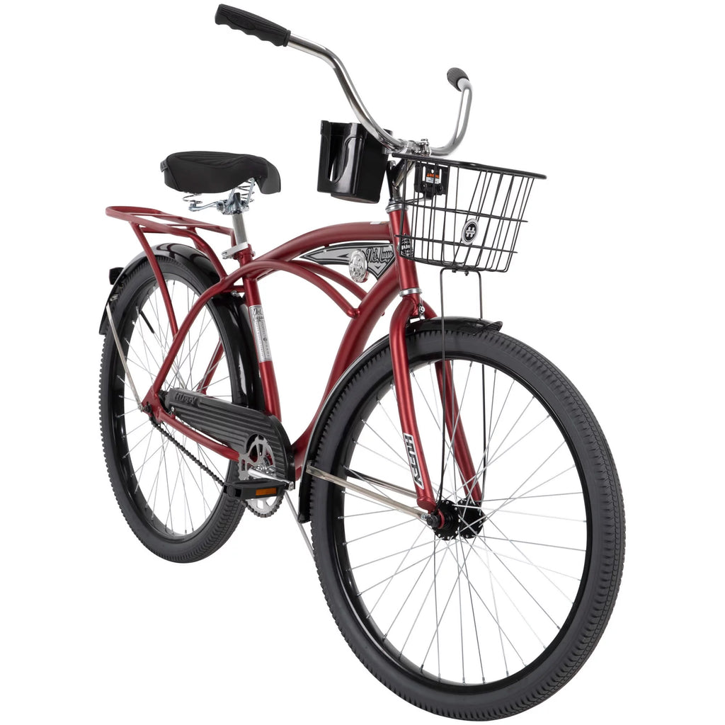 Huffy 26” Nel Lusso Men's Cruiser Bike, Matte Black