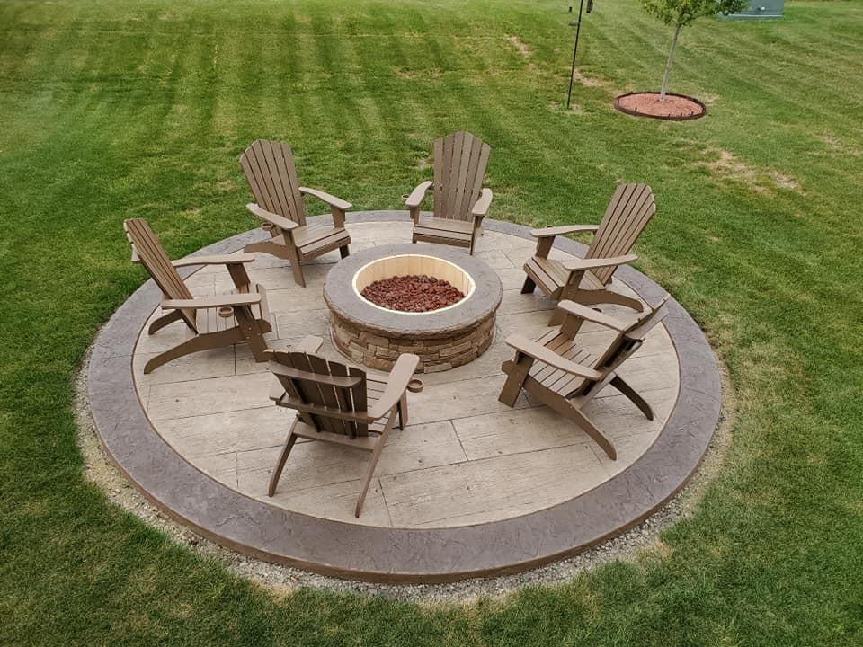 Qomotop Ploy Lumber Adirondack Chair with Cup Holder, Fade-Resistant Outdoor Seating with 350lbs Duty Rating, All-Weather Patio Chair for Garden,Brown