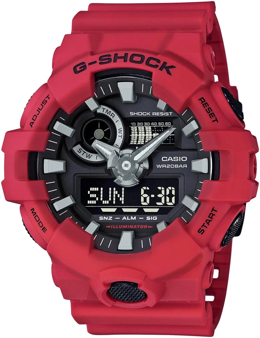 G-Shock Red Digital Analog Watch GA700-4A