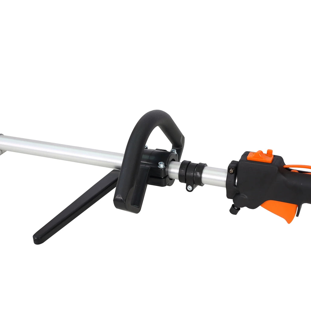 Legahome 4 in 1 Grass Trimmer, Gas Powered Weed Eater with Gas Pole Saw, Hedge Trimmer, Grass Trimmer and Brush Cutter, 52CC 2-Cycle String Trimmer for Grass Garden Yard Care, Orange/Black