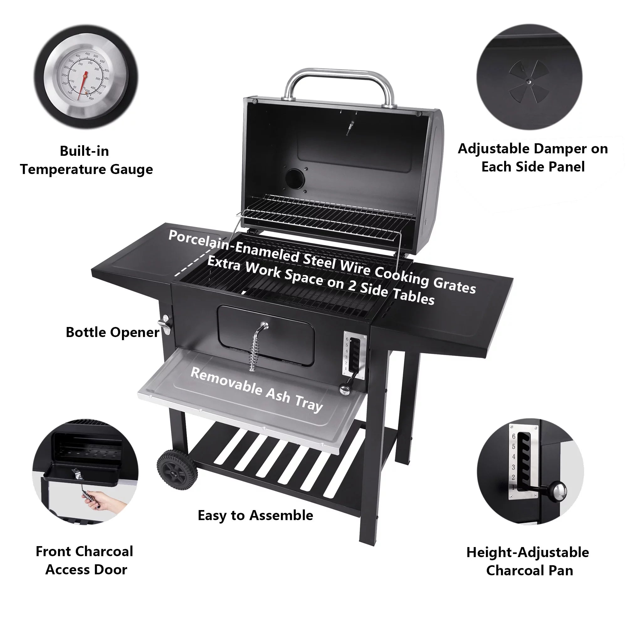 Royal Gourmet 24" CD1824A Charcoal Grill