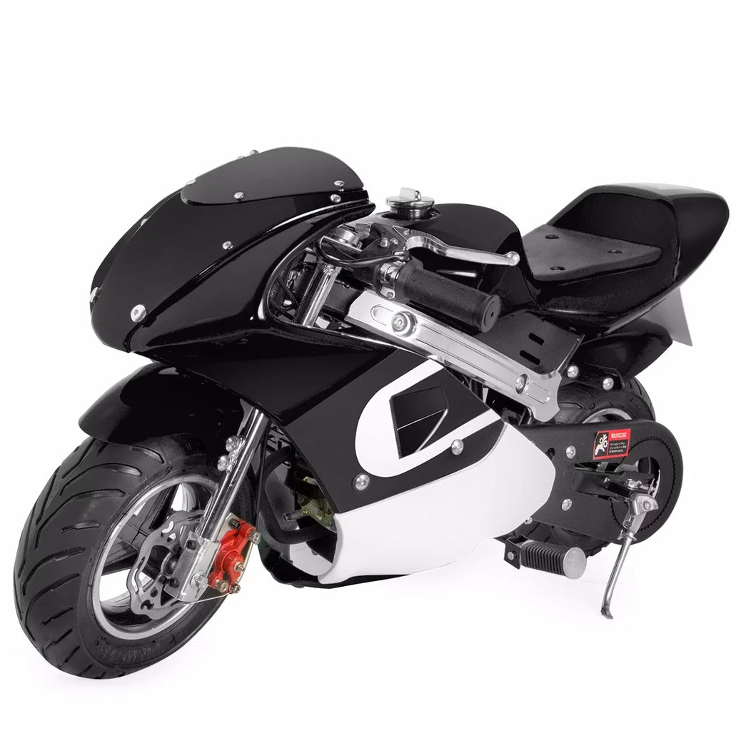 XtremepowerUS Gas Pocket Bike Motorcycle 40cc 4-stroke Engine, Black