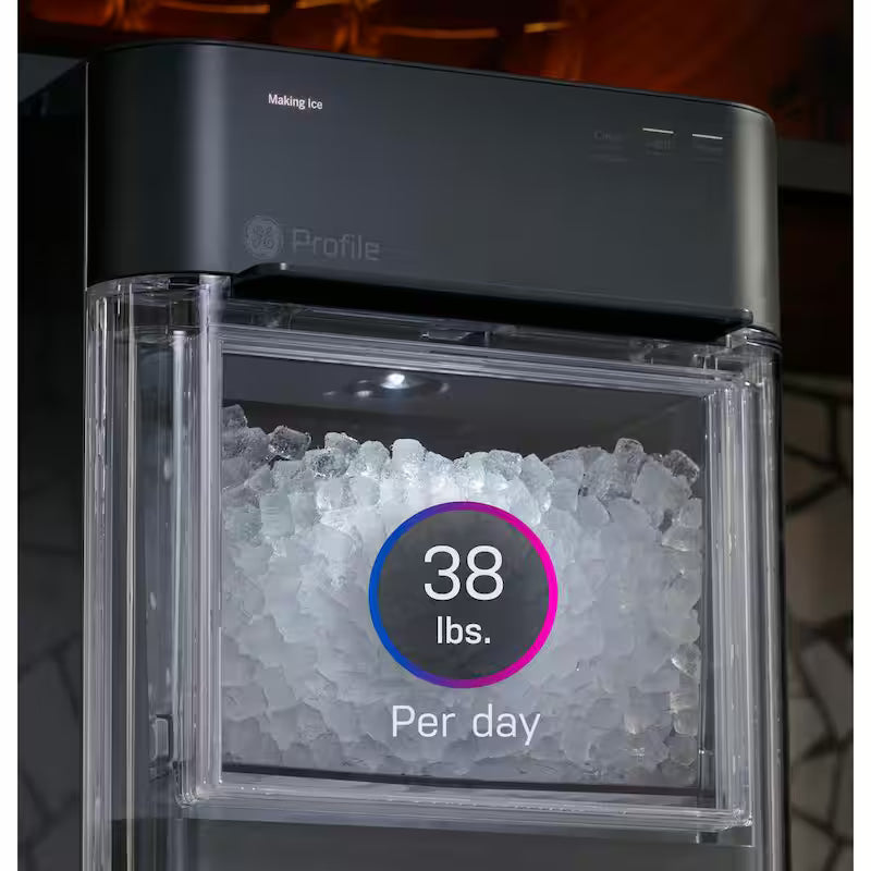 Profile Opal 24 lbs. Portable Nugget Ice Maker in Black Stainless WiFi Connected