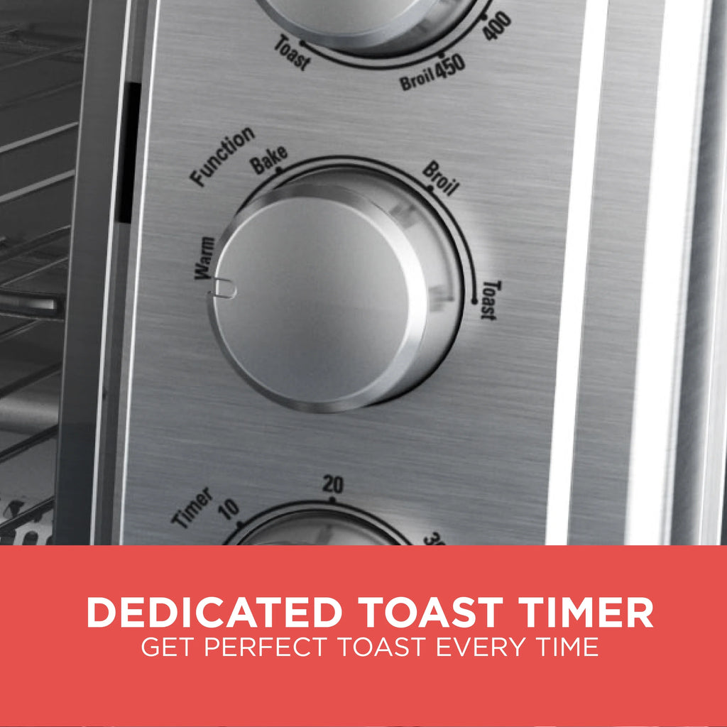 BLACK+DECKER Rotisserie Convection Countertop Toaster Oven, Stainless Steel, TO4314SSD