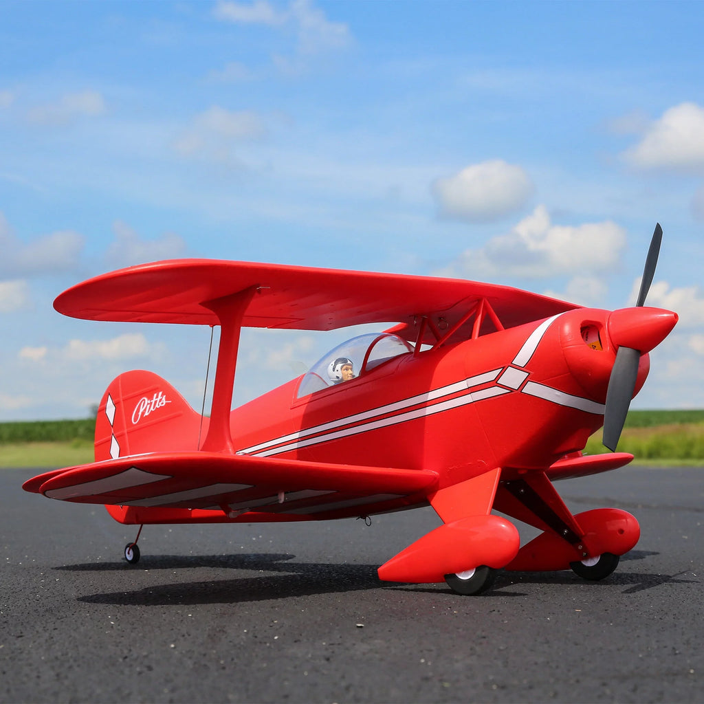 E-flite RC Airplane Pitts S-1S BNF Basic Transmitter Battery and Charger not included with AS3X and SAFE Select 850mm EFL35500 Airplanes B&F Electric