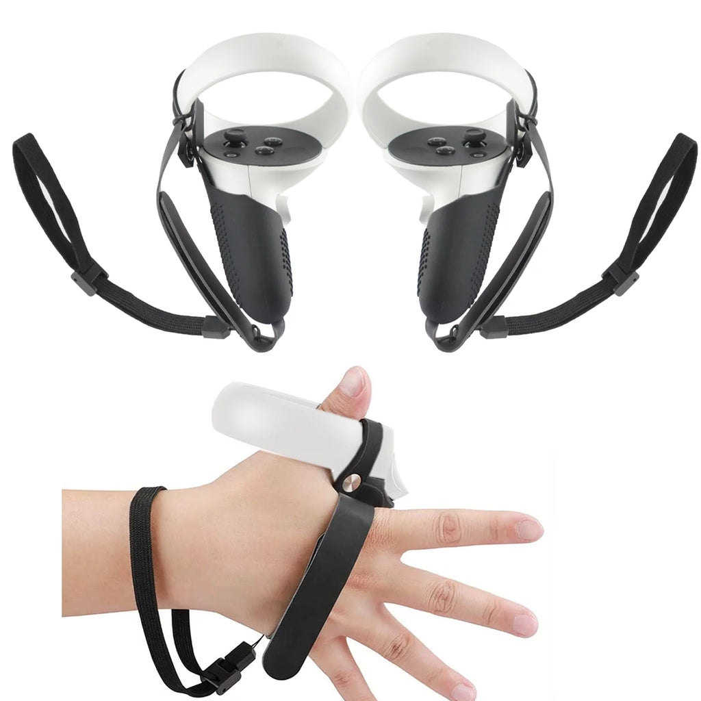 2022 Meta Oculus Quest 2 All-In-One VR Headset, Touch Controllers, 256GB SSD, 1832x1920 up to 90 Hz,3D Audio, Earphone,10Ft Link Cable, Grip Cover,Knuckle & Hand Strap, Lens Cover