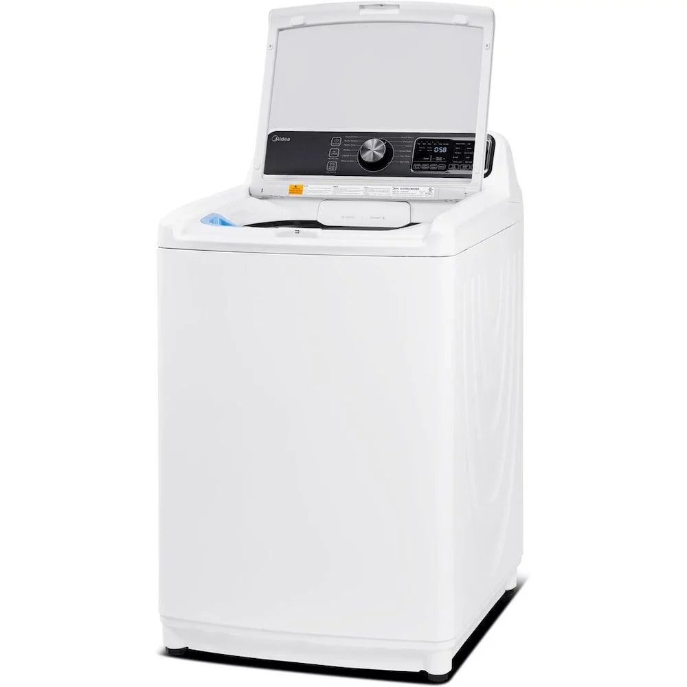 Midea MLV45N3BWW - Washing machine - width: 27 in - depth: 28.9 in - height: 45.6 in - top loading - 4.5 cu. ft - 700 rpm - white