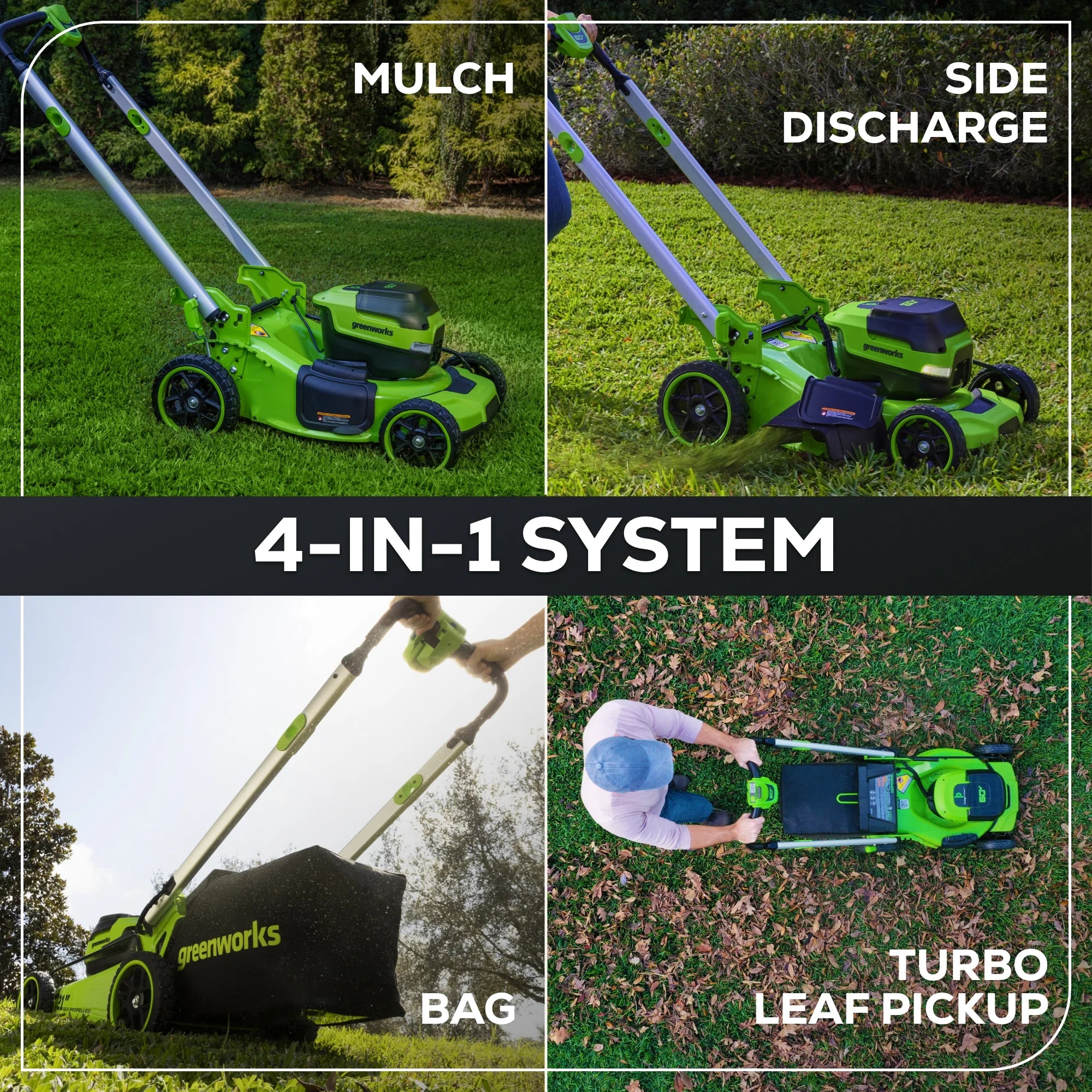 Greenworks 60V 21” Self-Propelled Lawn Mower with (2) 5.0 Ah Batteries & Rapid Charger 2546202