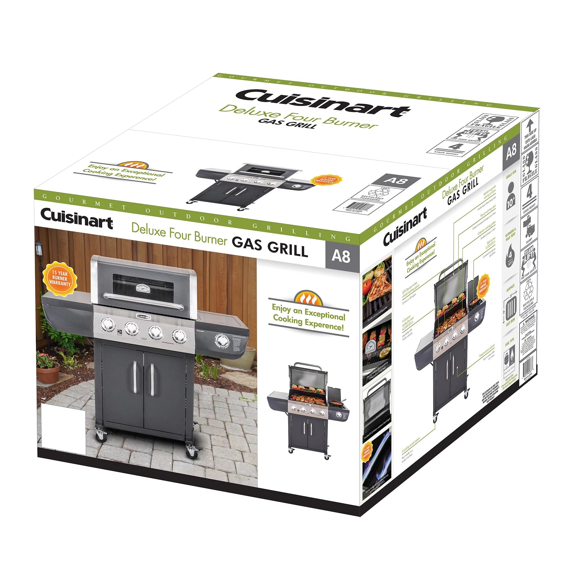 Cuisinart 4-Burner Dual Fuel Gas Grill (Propane/Natural Gas)