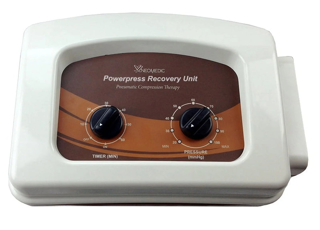 POWERPRESS RECOVERY UNIT Compression Leg Massage System w/X-Large Full Leg Complete Set