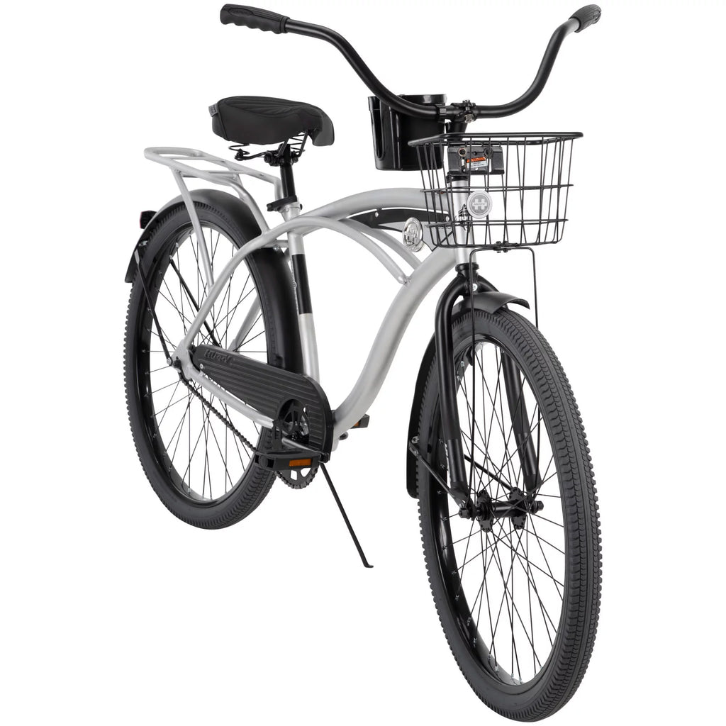 Huffy 26” Nel Lusso Men's Cruiser Bike, Matte Black