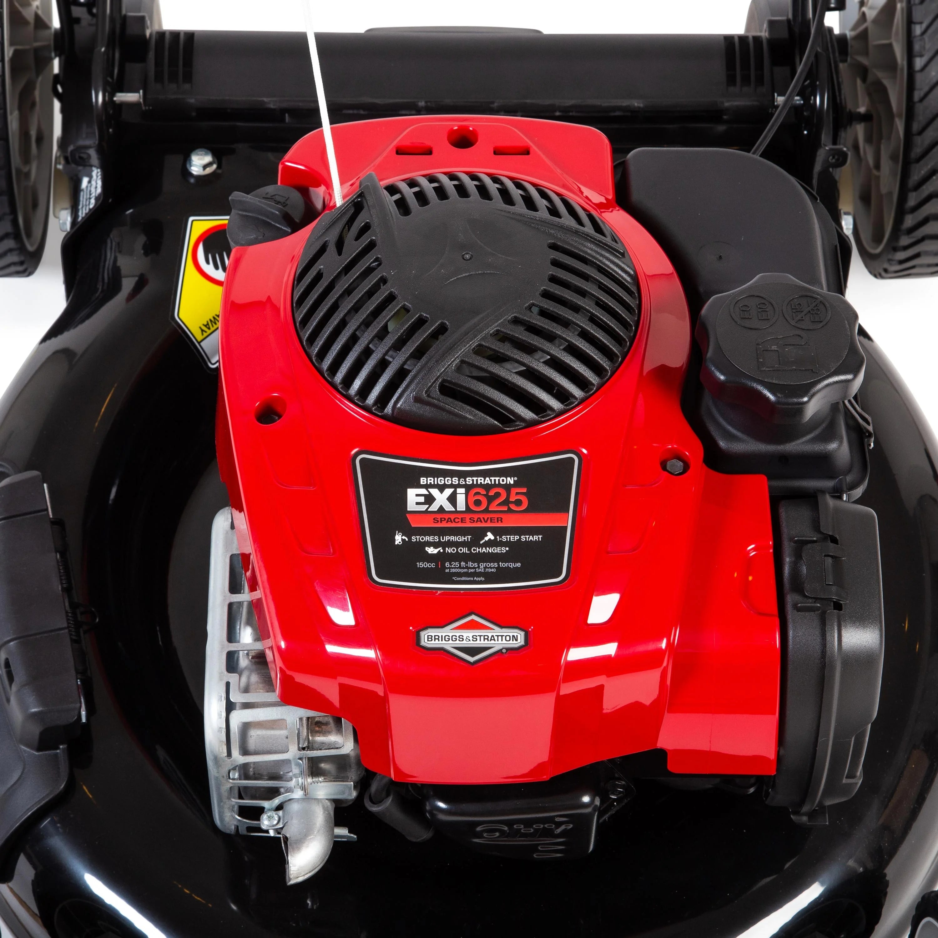 Black Max 21-inch 150cc Gas Push Mower with Mow-N-Stow (Assembled Weight 57.8 pounds Height 39.6")