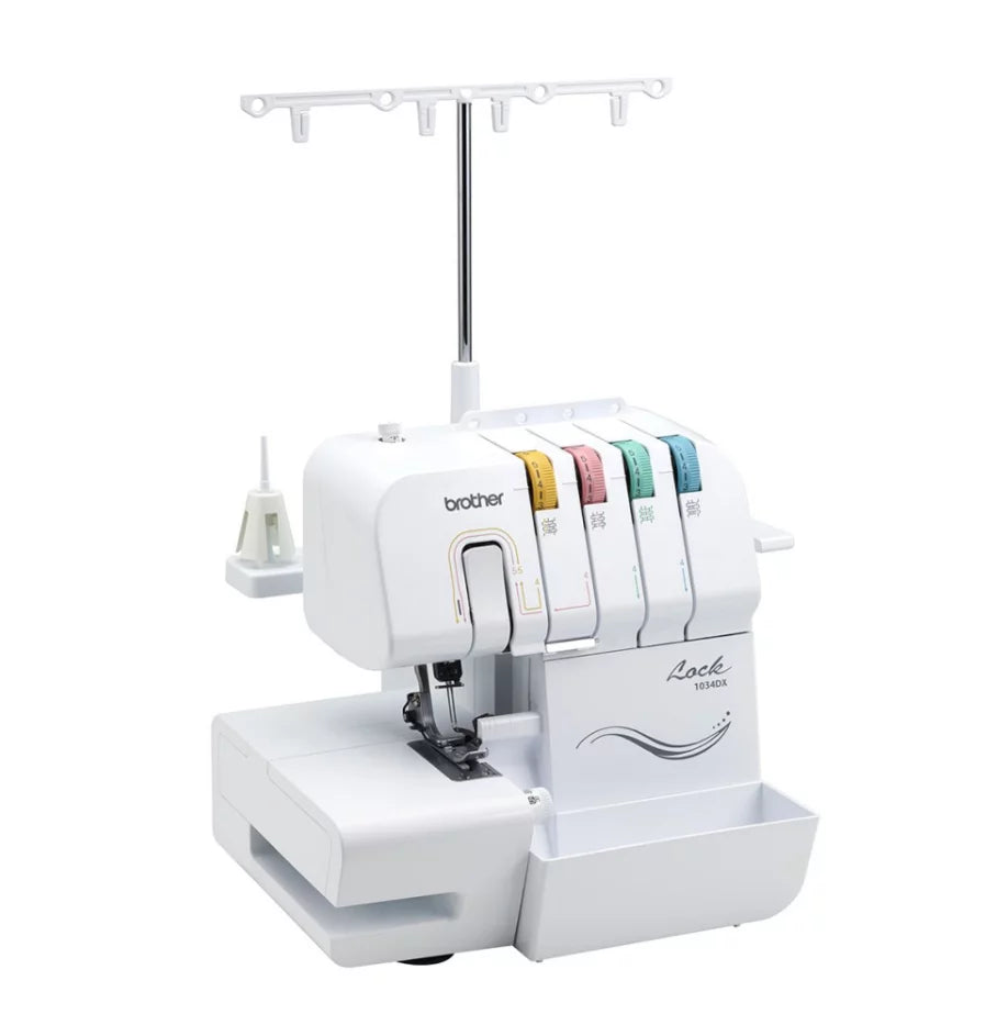 Brother 1034DX Easy-to-Use 3 or 4 Thread Serger with Color Coded Thread Guides
