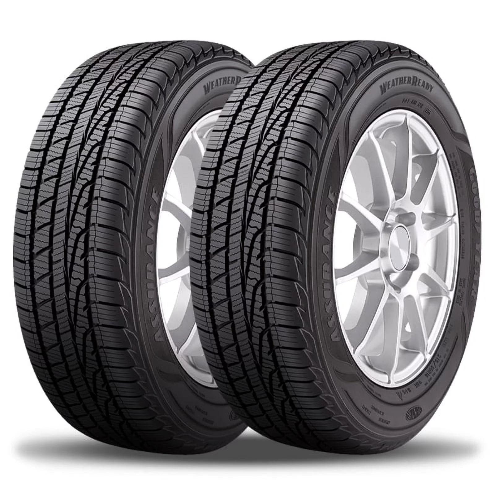 Pair of 2 Goodyear Assurance WeatherReady 215/65R16 98H All Season Tires 60K Mi 700AA 767874537 / 215/65/16 / 2156516 Fits: 2009-13 Subaru Forester X, 2017-22 Jeep Renegade North