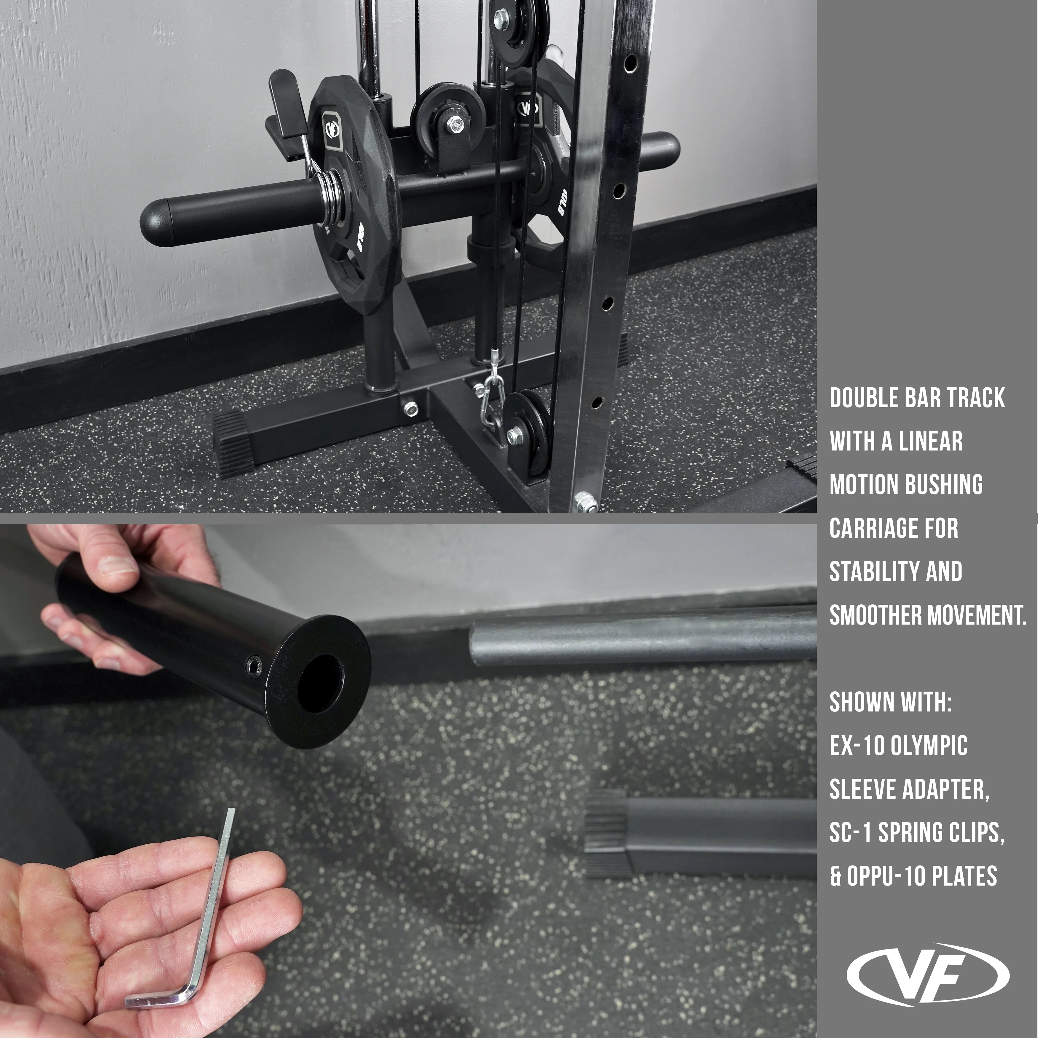 Valor Fitness LAT Pull Down Cable Machine - Wall Mount - 16 Adjustable Positions Dual Pulley System - Includes Strap Handles - High & Low Cable System Home Gym Equipment Max Weight 200 Lbs. - BD-62