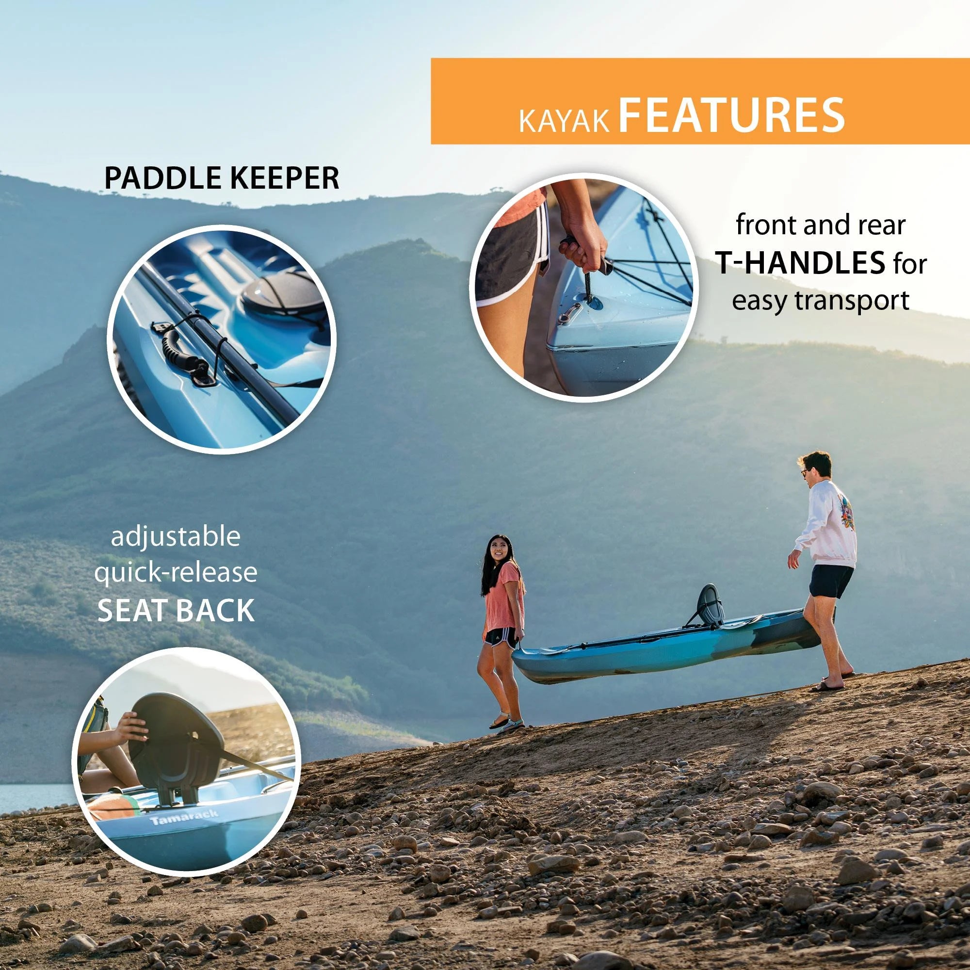 Lifetime Tahoma 10 ft. Sit-on-Top Kayak, Emperor Fusion (91346)