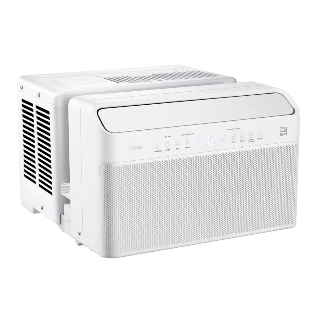 Midea 12,000 BTU Smart Inverter U-Shaped Window Air Conditioner, 35% Energy Savings, Extreme Quiet, Covers up to 550 Sq. ft., MAW12V1QWT