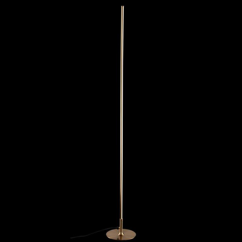 Iris 59.5 in. Gold LED Integrated Floor Lamp