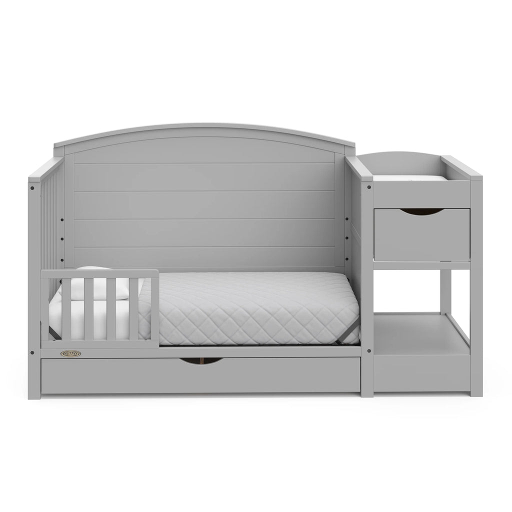 Graco Bellwood 5-in-1 Convertible Crib and Changer, White