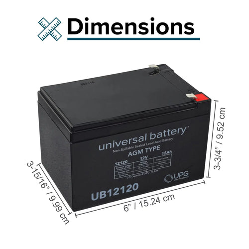 AlveyTech 36 Volt Battery Pack (12 Ah no Harness) for the Razor DXT Electric Drift Trike, Scooter