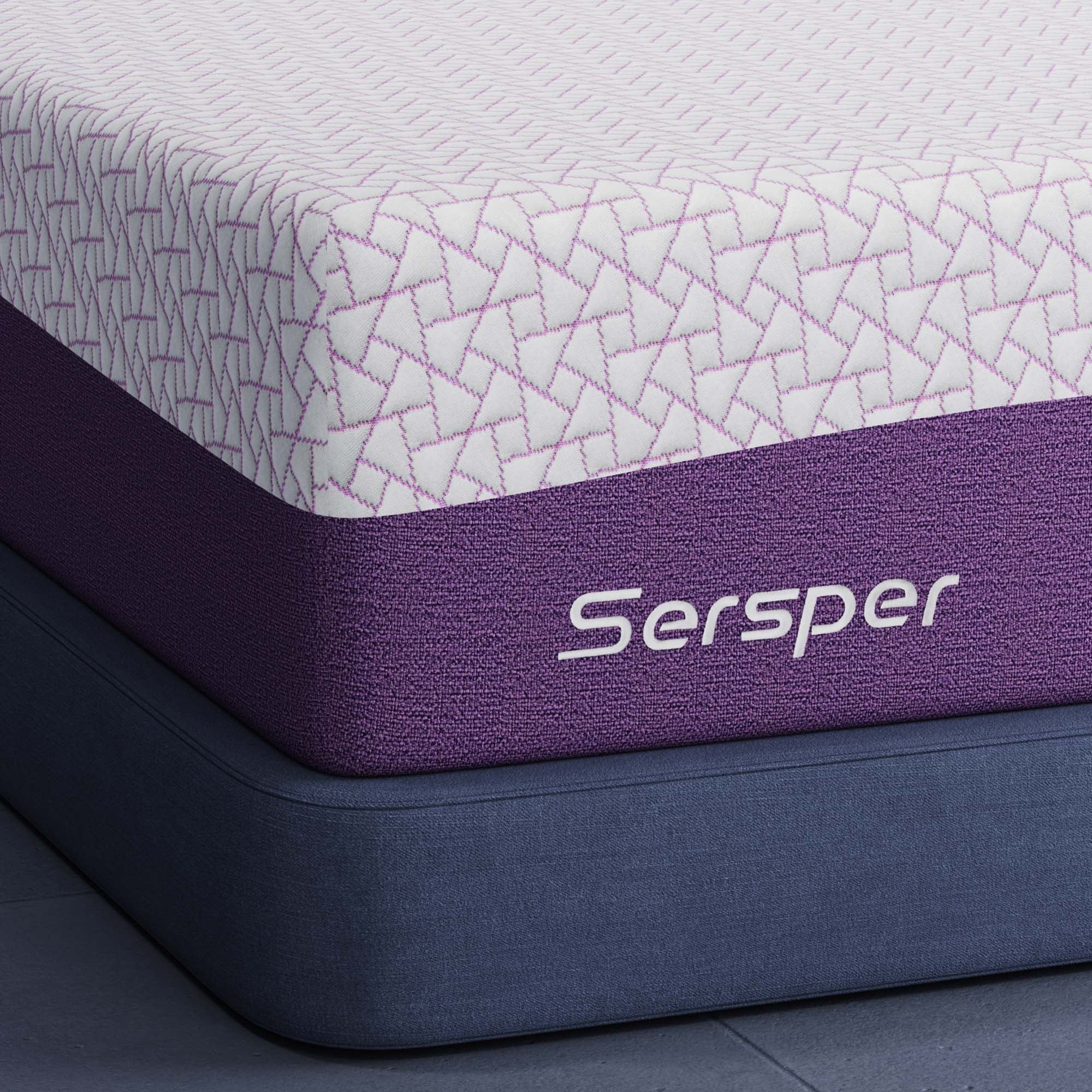 Memory Foam Mattress Queen, Sersper 10 inch Cooling Gel Memory Foam Mattress in a Box, Medium firm