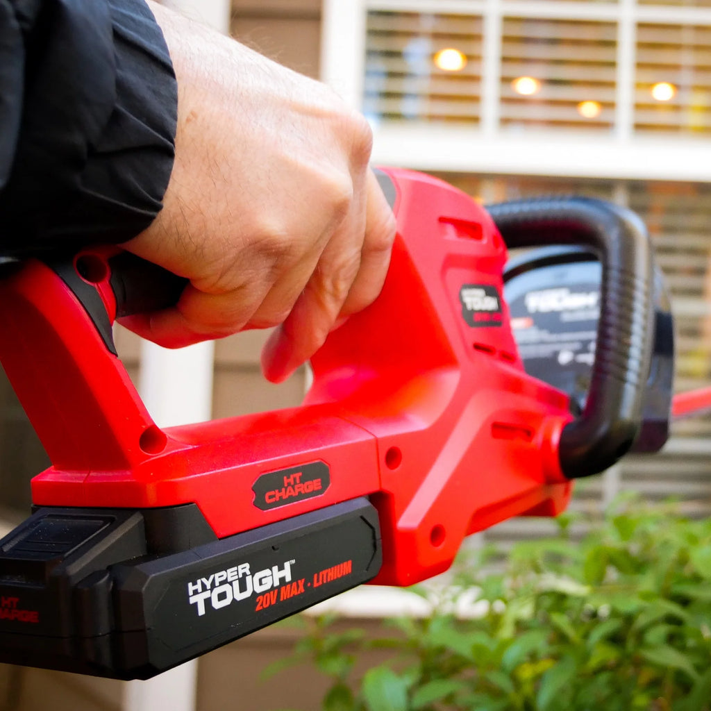 Hyper Tough 20V Max 22-inch Cordless Hedge Trimmer, HT19-401-003-09