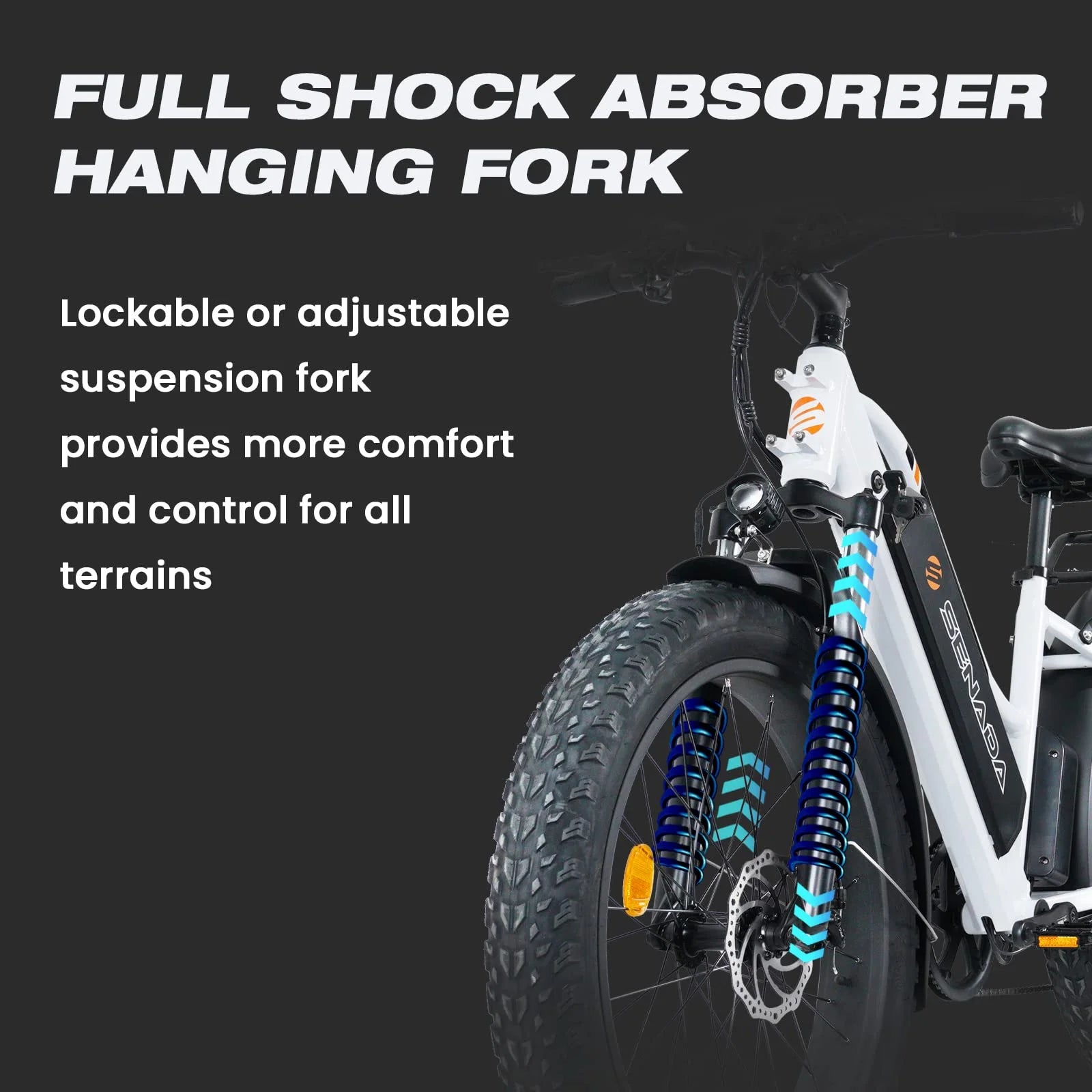 SENADA Electric Bike for Adults, 48V 21Ah Battery with 26" x 4" Fat Tire 1000W Electric Mountain Bicycle, 80 Miles Range Snow Beach E-Bike 19.9MPH