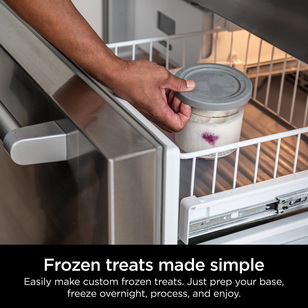Ninja CREAMi, Ice Cream Maker, 5 One-Touch Programs, (2) 16oz. Pints with storage lids NC300