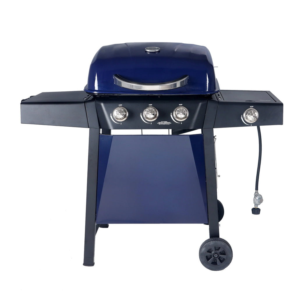 RevoAce 4 Burner Propane Gas Grill Including a Side Burner, Red Sedona, GBC1729WRS