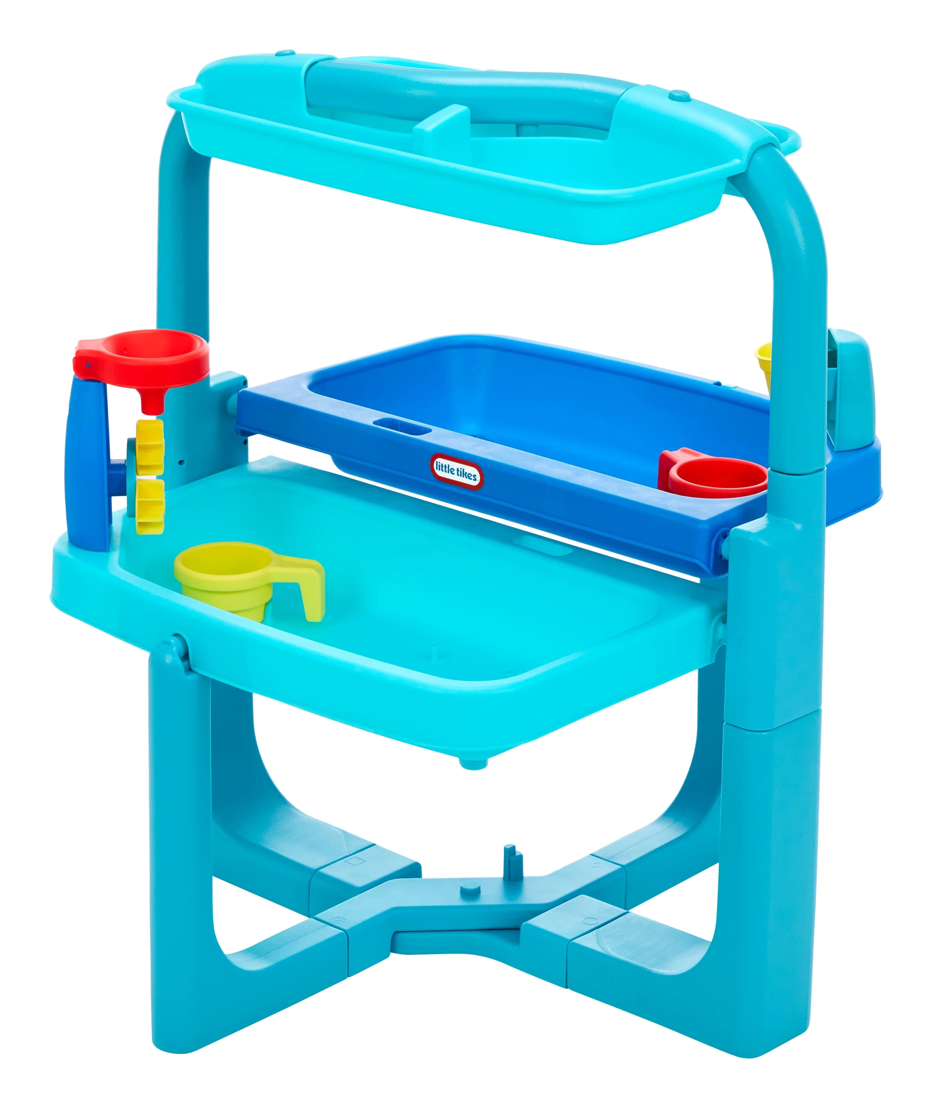 Little Tikes Easy Store Outdoor Folding Water Play Table with Accessories for Kids, Children, Boys & Girls 3+ Years, Mutlicolor