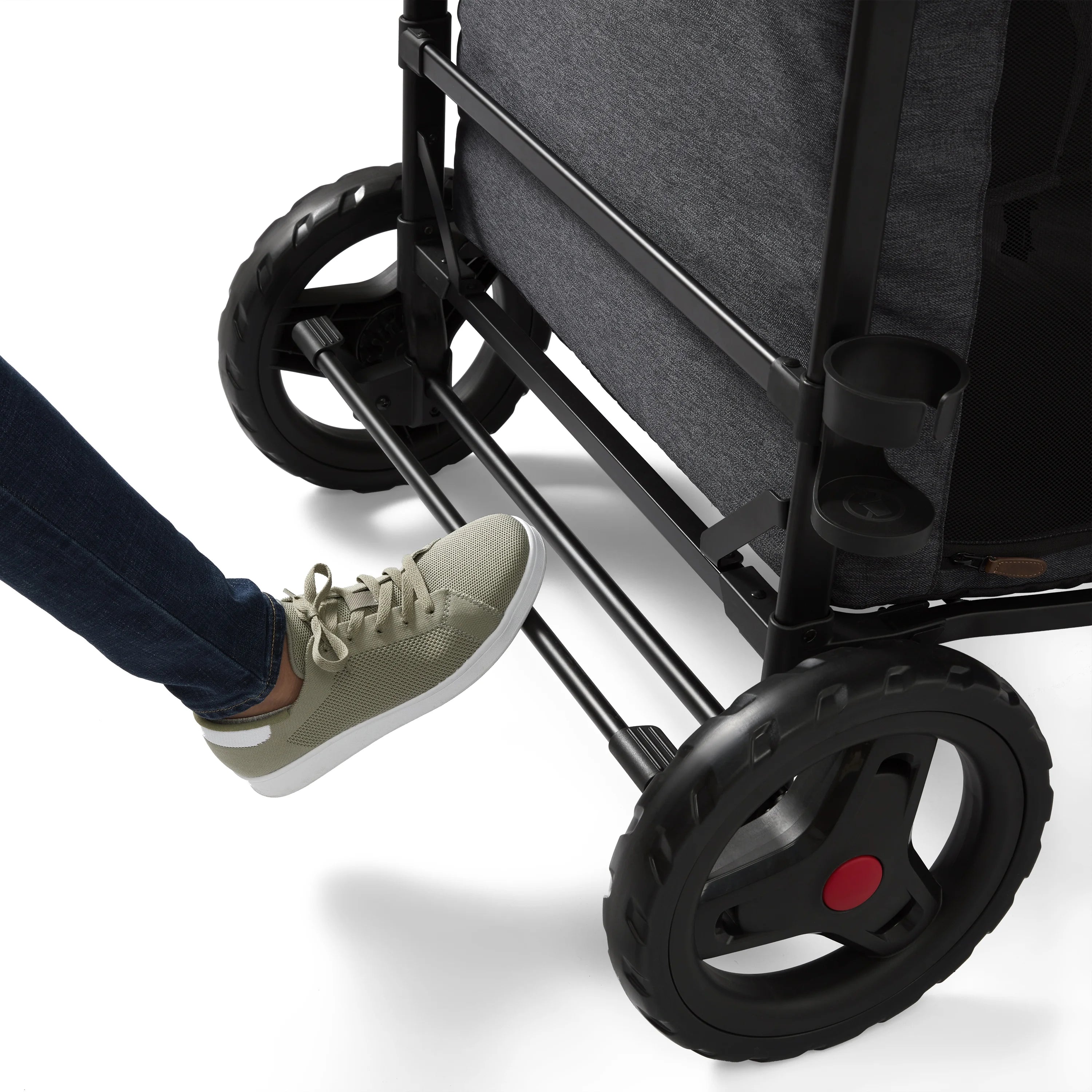 Radio Flyer, Voya™ XT Quad Stroller Wagon, Premium Stroller Wagon for 4 Kids, Accessories Included