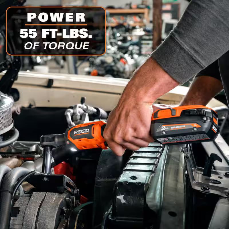 18V Brushless Cordless 3/8 in. Ratchet Kit with 2.0 Ah Battery and Charger