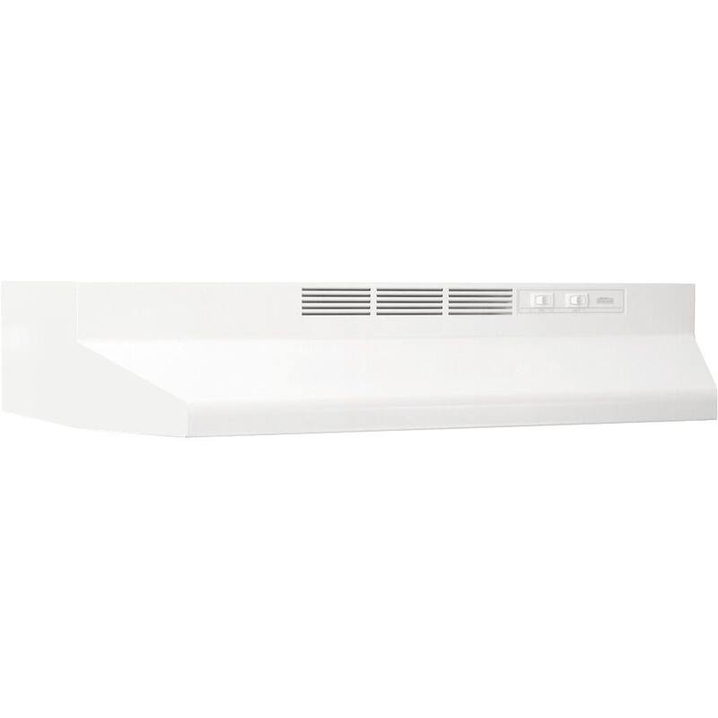 41000 Series 36 in. Ductless Under Cabinet Range Hood with Light in White