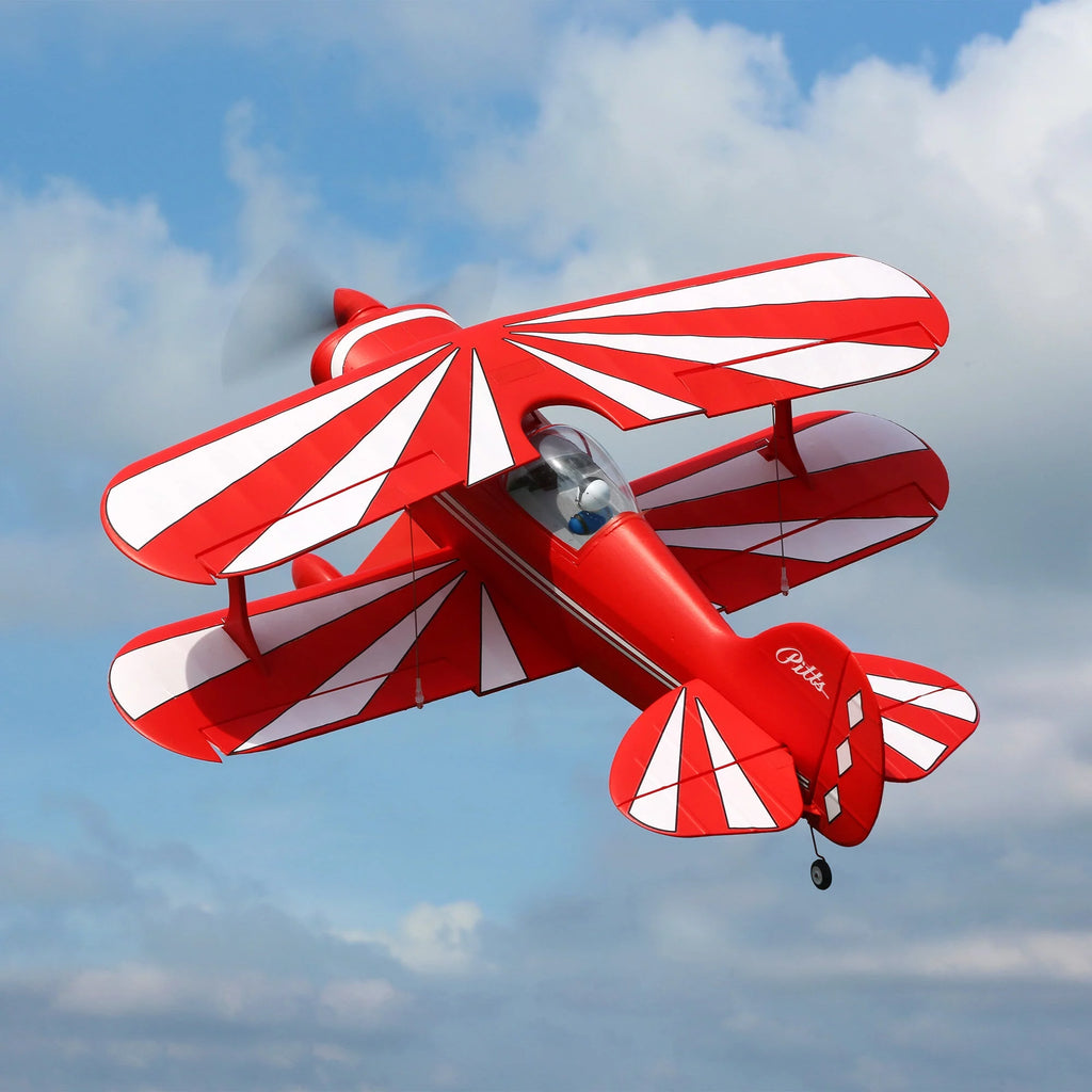 E-flite RC Airplane Pitts S-1S BNF Basic Transmitter Battery and Charger not included with AS3X and SAFE Select 850mm EFL35500 Airplanes B&F Electric