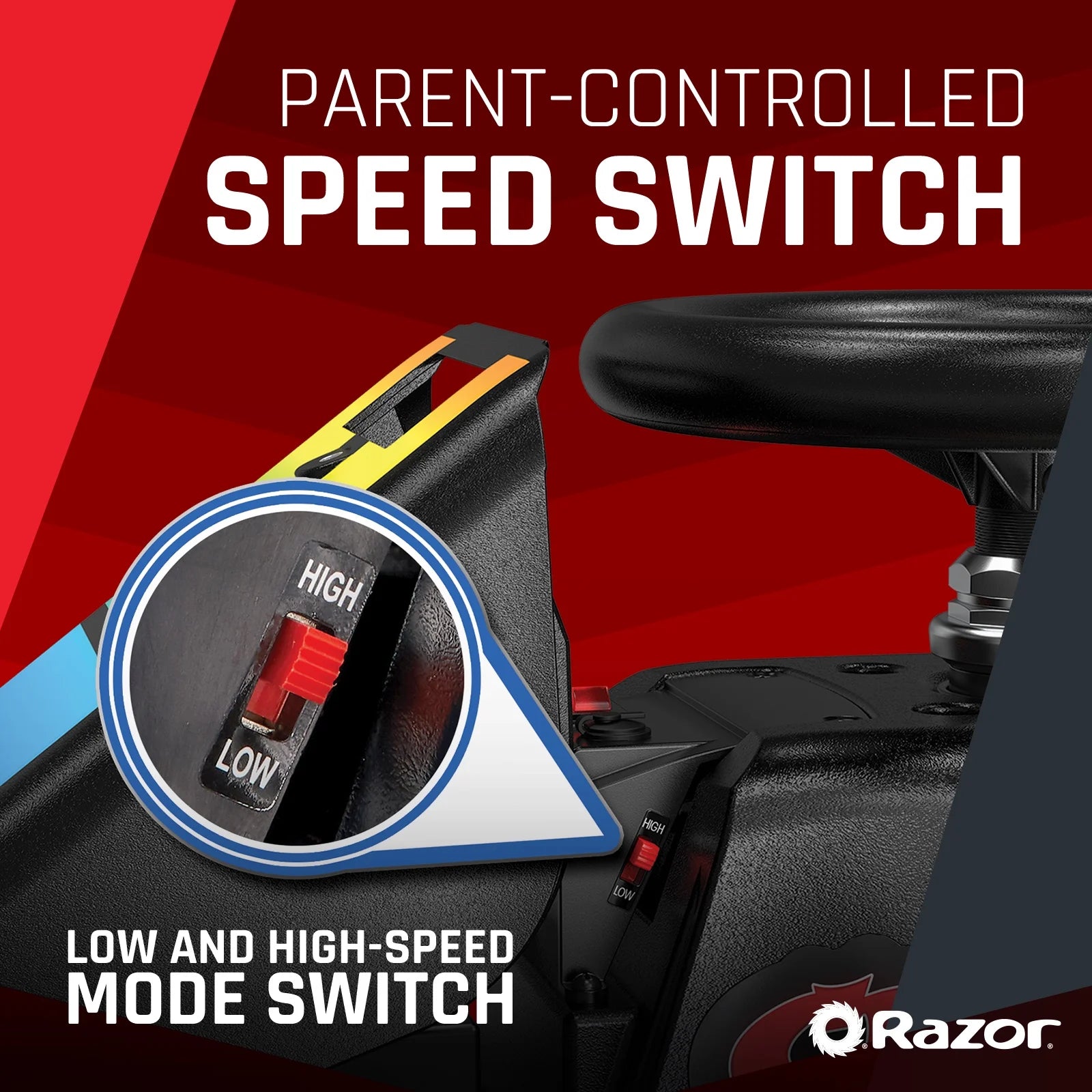 Razor Crazy Cart Shift Lightshow - 12V Electric Drifting Go-Kart for Kids Ages 6+