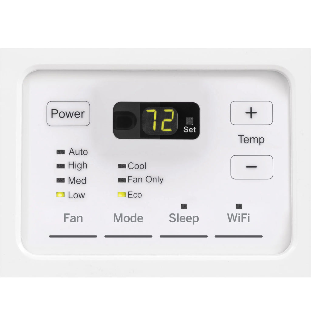 GE Appliances 12,000 BTU 115-Volt Window Air Conditioner with Wi-Fi and Eco Mode for Large Rooms, White, AEG12AZE