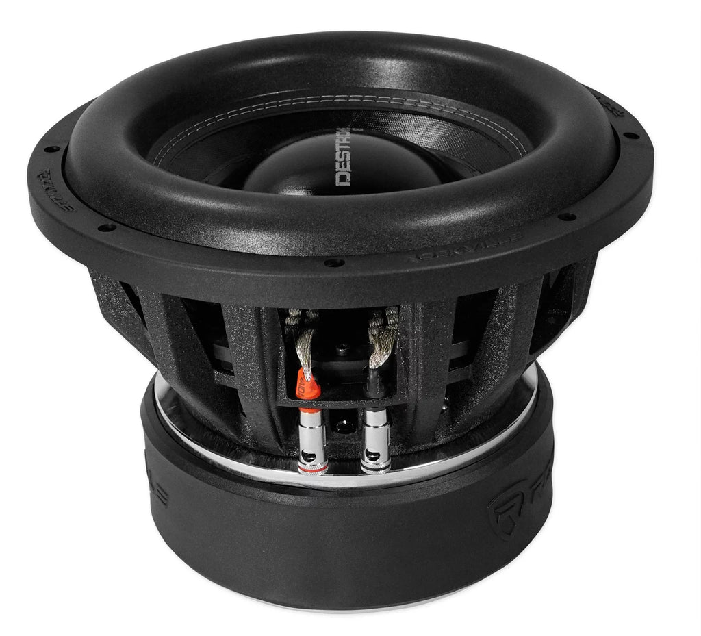 (2) Rockville Destroyer 12D1 12" Competition Car Subwoofers+Box+Mono Amplifier