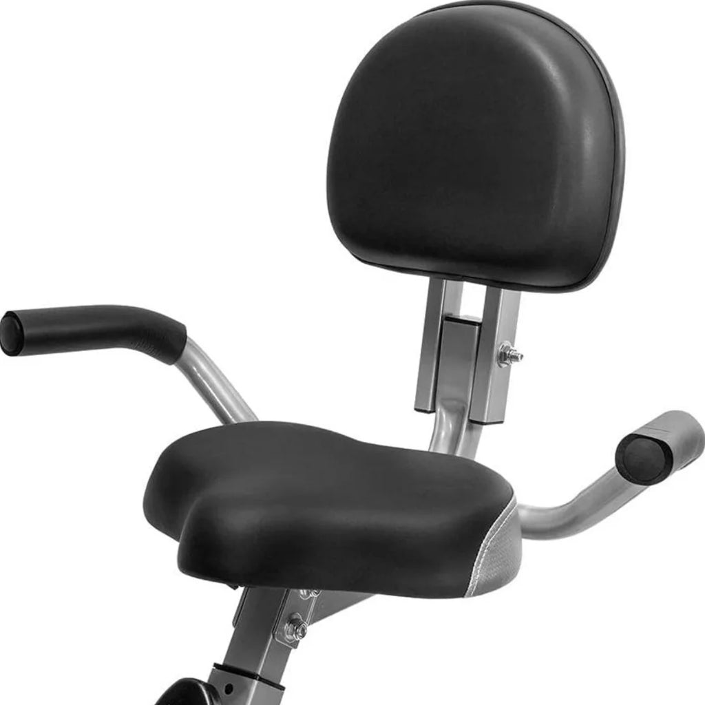 Fitness Folding Stationary Bike: Foldable X Bike with 260 LBS Capacity for Your Home Gym Recumbent Bicycle