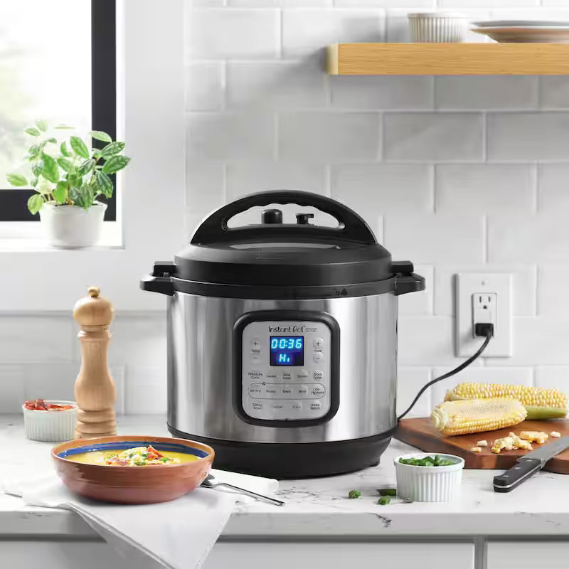 8 Qt. Silver Duo Crisp Air Fryer with EPC Combo