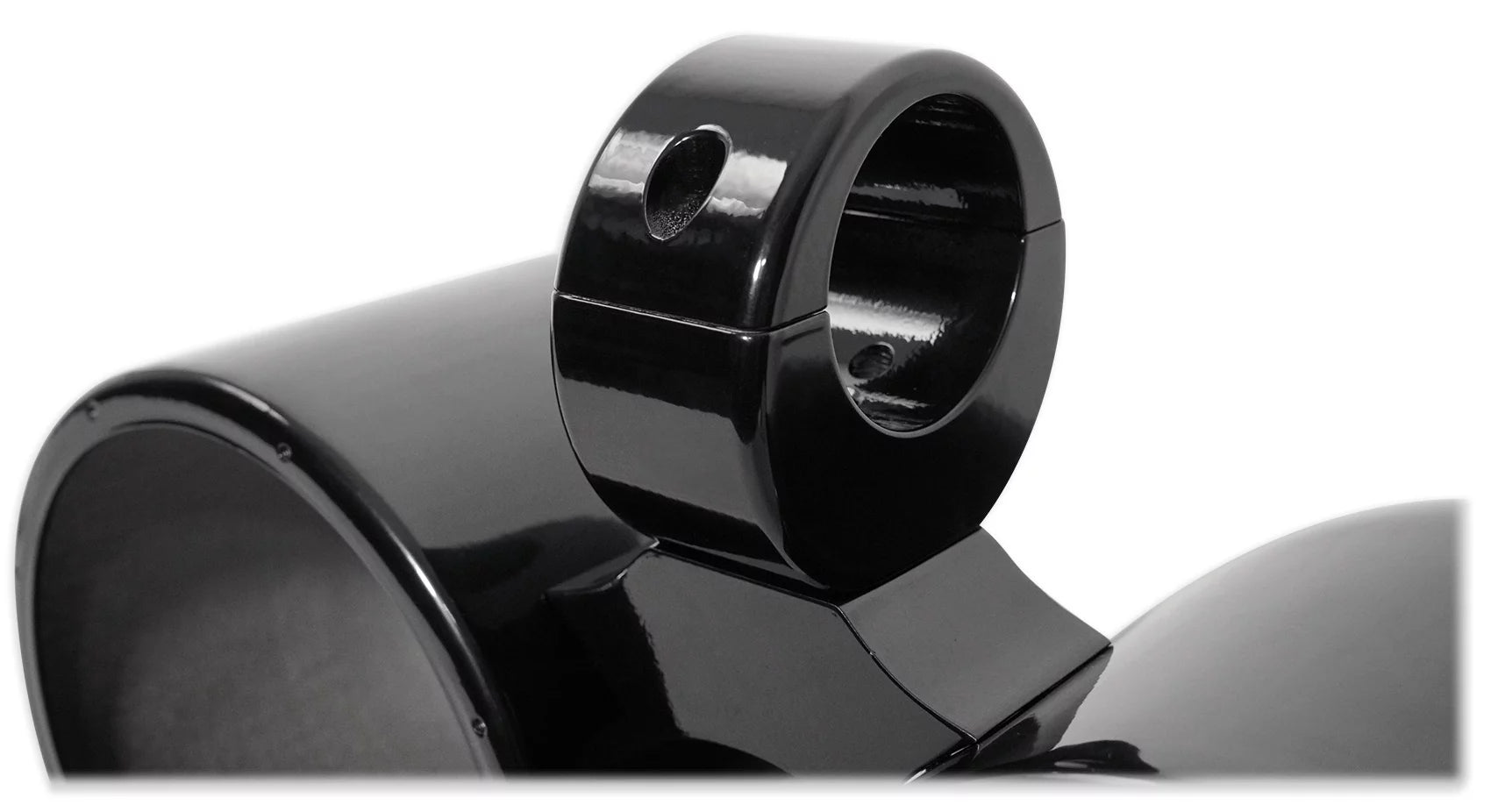 Rockville DMAC80B Dual 7.7" Black Aluminum Wakeboard Tower Speaker Pods+Covers