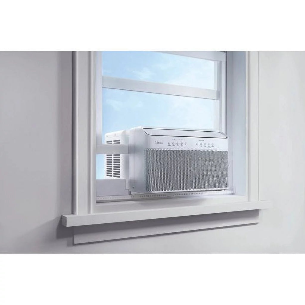 Restored Midea 8,000 BTU Smart Inverter U-Shaped Window Air Conditioner, 35% Energy Savings, Extreme Quiet, MAW08V1QWT (Factory Refurbished)