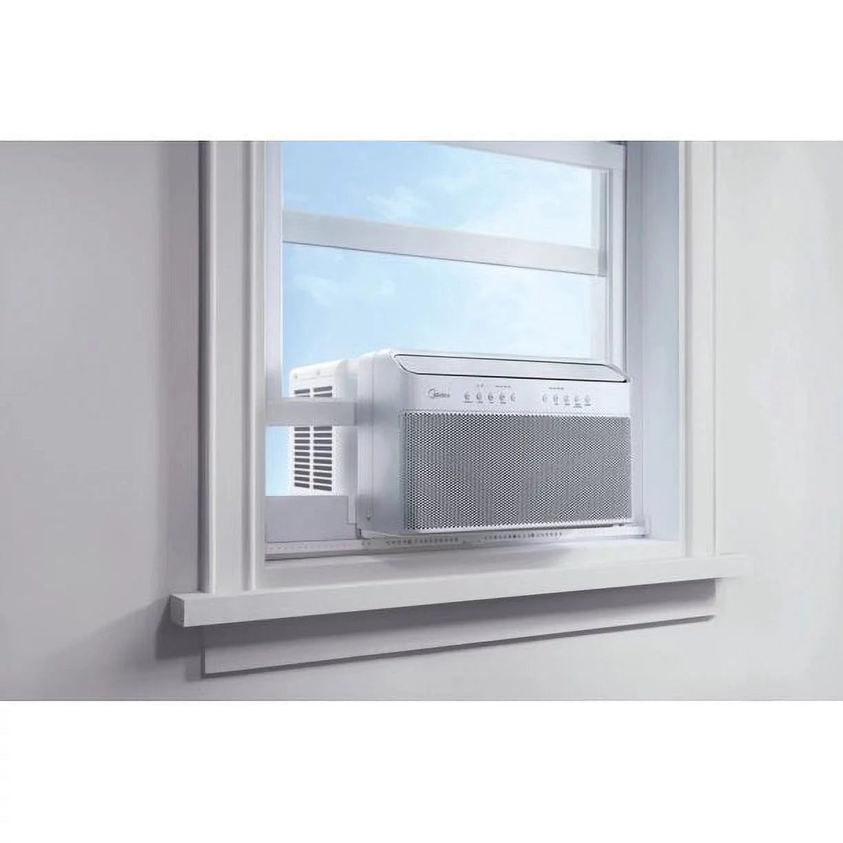 Restored Midea 8,000 BTU Smart Inverter U-Shaped Window Air Conditioner, 35% Energy Savings, Extreme Quiet, MAW08V1QWT (Factory Refurbished)